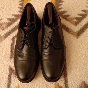 Rockport Black Leather Men's Oxfords